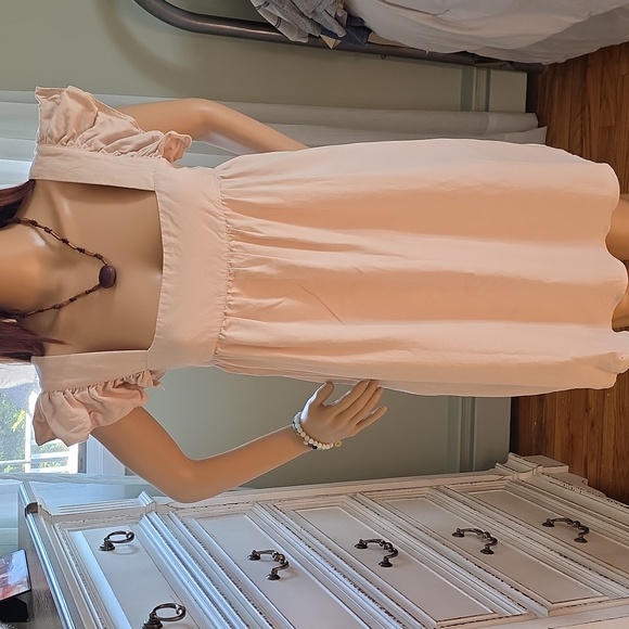 o.p.t Dresses & Skirts - ​Anthropologie o.p.t Ruffle Flutter Sleeve Babydoll Cottagecore A-line Dress M